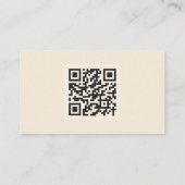 Vet, artistiek en levendig QR Code Visitekaartje (Achterkant)