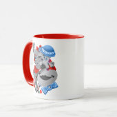 Vet & Artistiek Keramische Koffie Mok (Voorkant links)