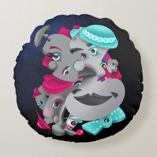 Vet & Artistiek Scatter Kussen (Voorkant)