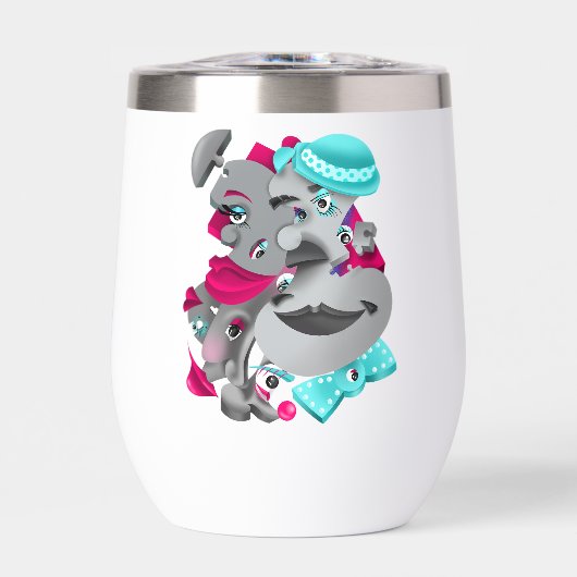 Vet & Artistiek Waterflesje (Voorkant)