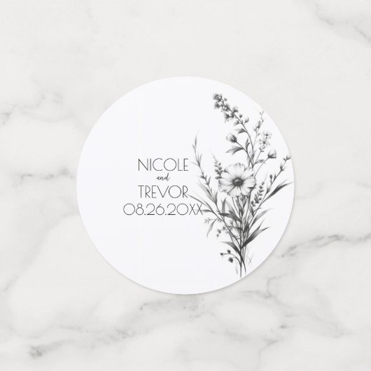 Vet B&W Wildflower Confetti (Kleine voorkant)