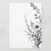 Vet B&W Wildflower Drink Menu (Achterkant)