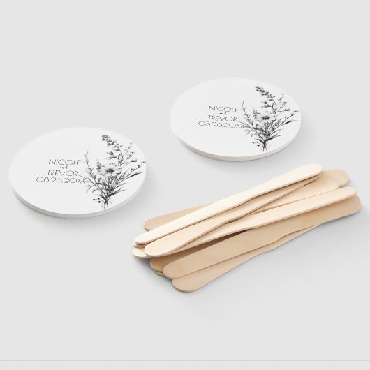 Vet B&W Wildflower Handwaaier (Niet-gemonteerd)