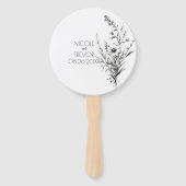 Vet B&W Wildflower Handwaaier (Voorkant)