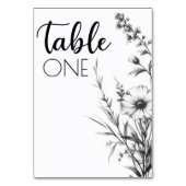 Vet B&W Wildflower Kaart (Voorkant)