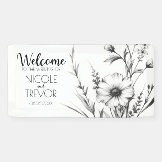 Vet B&W Wildflower Spandoek (Horizontaal)