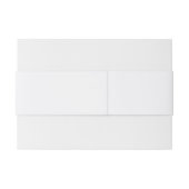 Vet B&W Wildflower Uitnodiging Belly Band Uitnodigingen Wikkel (Achterkant Voorbeeld)