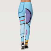 Vet Baby Blauw Abstract Print Leggings (Achterkant)