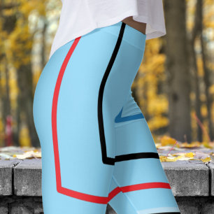 Vet Baby Blauw Abstract Print Leggings