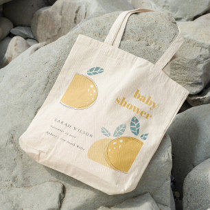 Vet Baby shower met Abstract Lemon Fruity Tote Bag