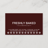 vet BAGELS klantenloyaliteitskaart Klantenkaartje (Achterkant)