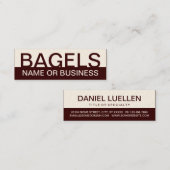 vet BAGELS Mini Visitekaartje (Voorkant / Achterkant)