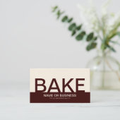 vet BAKE (aanpasbare kleur) Visitekaartje (Staand voorkant)