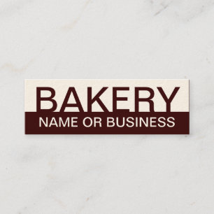 vet BAKERY (aanpasbaar voor kleur) Mini Visitekaartje
