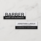 vet BARBER Mini Visitekaartje (Voorkant / Achterkant)