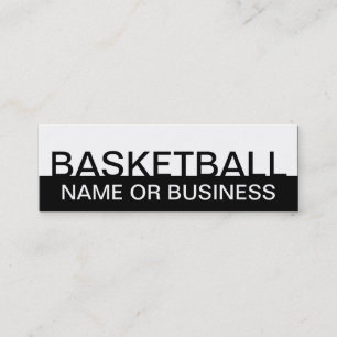 vet BASKETBALL (aanpasbare kleur) Mini Visitekaartje