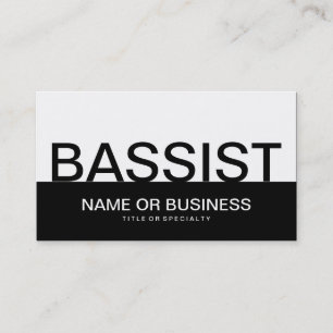 vet BASSIST Visitekaartje