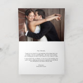 Vet Bedankt FOLIE Gevouwen Foto Hartelijk dank Folie Wenskaart (Binnenlaag)