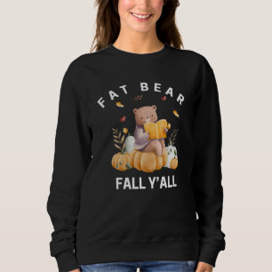 Vet Beer Herfst Y'all, Cartoon, Eenvoudig, Grappig Trui