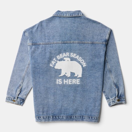 Vet Beer seizoen is hier - Wit | Denim Jacket (Achterkant)