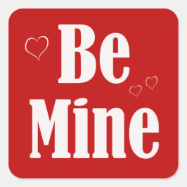 Vet ben mijn Valentijn Vierkante Sticker