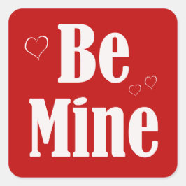 Vet ben mijn Valentijn Vierkante Sticker