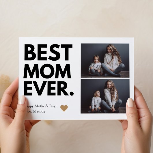 Vet Beste Moeder Ooit Moederdag Multi-Photo Kaart