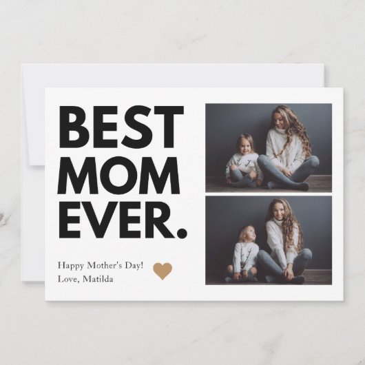 Vet Beste Moeder Ooit Moederdag Multi-Photo Kaart (Voorkant)