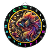 Vet Betta Glow Dartboard Design Dartbord (Voorkant)