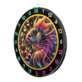 Vet Betta Glow Dartboard Design Dartbord (Voorkant Rechts)