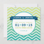 VET BEWAAR DE DATUM AANKONDIGING ombre chevron (Voorkant)