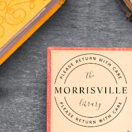 Vet bibliotheeknaam Rond. Ga terug met de zorg Zelfinktende Stempel