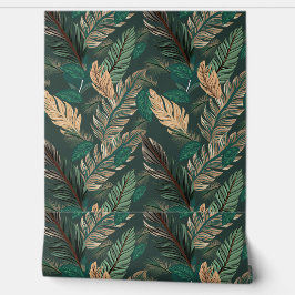 Vet blad Naadloos patroon Behang
