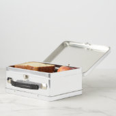 Vet Blauw Azulejo Metal Lunch Box (Binnen)