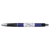 Vet Blauw Cirkelmonogram Pen (Voorkant)