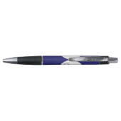 Vet Blauw Cirkelmonogram Pen (Achterkant)