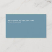 Vet blauw commercieel onroerend goed visitekaartje (Achterkant)