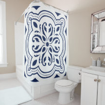 Vet blauw decoratief ornamentaal Marokkaans geomet