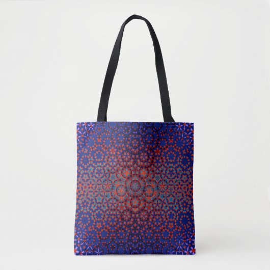 Vet blauw en rood Tas (Voorkant)