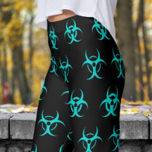 Vet Blauw en Zwart Biohazard Patroon