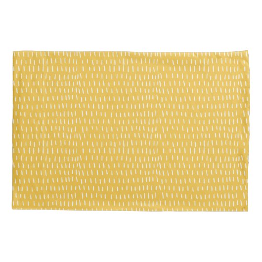 Vet Blauw Geel Abstract Classy Ikat Monogram Kussensloop (Achterkant)