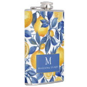 Vet Blauw Italiaans Positano Citroen Heupfles (Rechts)