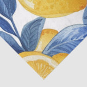 Vet Blauw Italiaans Positano Citroen Tissuepapier (Detail)