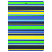 Vet blauw, Limoen en geel klembord (Achterkant)