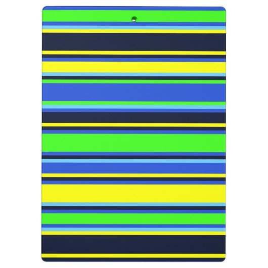 Vet blauw, Limoen en geel klembord (Achterkant)