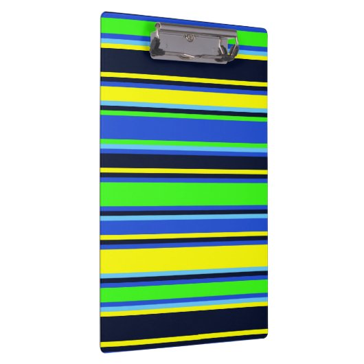 Vet blauw, Limoen en geel klembord (Rechts)