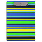 Vet blauw, Limoen en geel klembord (Voorkant)