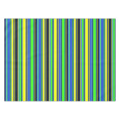 Vet blauw, Limoen en geel tafelkleed (Voorkant (Horizontaal))