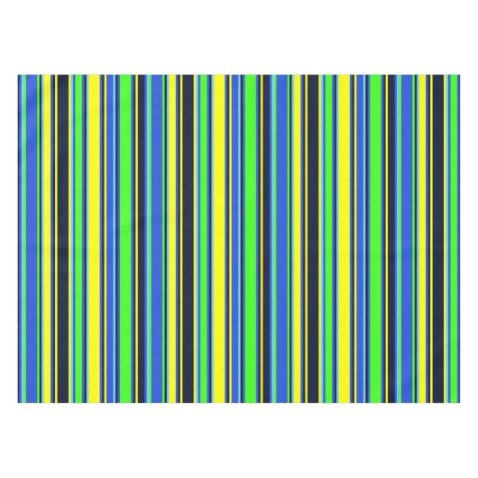 Vet blauw, Limoen en geel tafelkleed (Voorkant (Horizontaal))