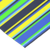 Vet blauw, Limoen en geel tafelkleed (Gekanteld)